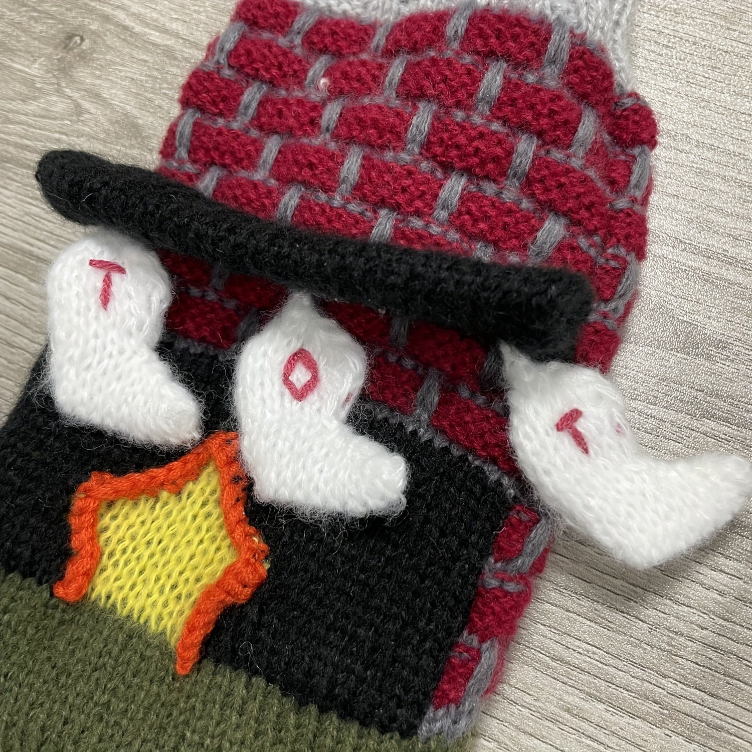 Cartoon Knit Socks Comfy & Warm Christmas Floor Socks Women's Stockings
