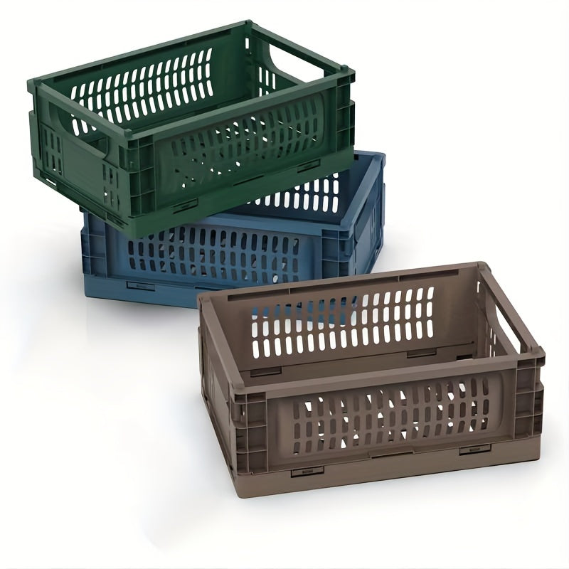 Small Folding Storage Basket for Picnics and Organization
