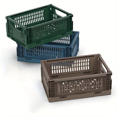 Small Folding Storage Basket for Picnics and Organization
