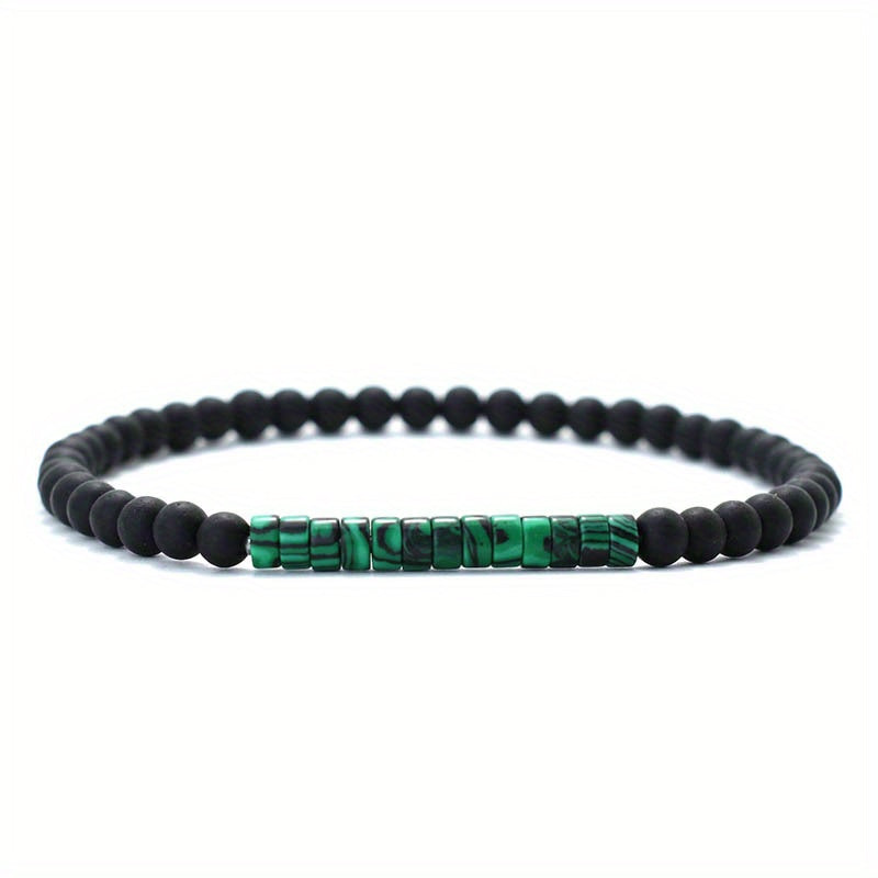 Men's Frosted Stone Beads Bracelet Gift For Men