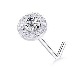 Stainless Steel Nose Ring Stud Flower Snowflake Butterfly Nose Piercing