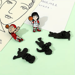 Basketball Boy Brooch For Men Creative Gift
