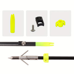 5pcs Bowfishing Arrows Safety Slides Kit for Compound Recurve Bow