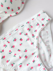 Floral Print Push Up Bra & Panties Set