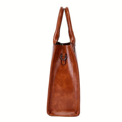 Vintage Tote Bag Set Faux Leather Handbags Crossbody Bag & Coin Purse