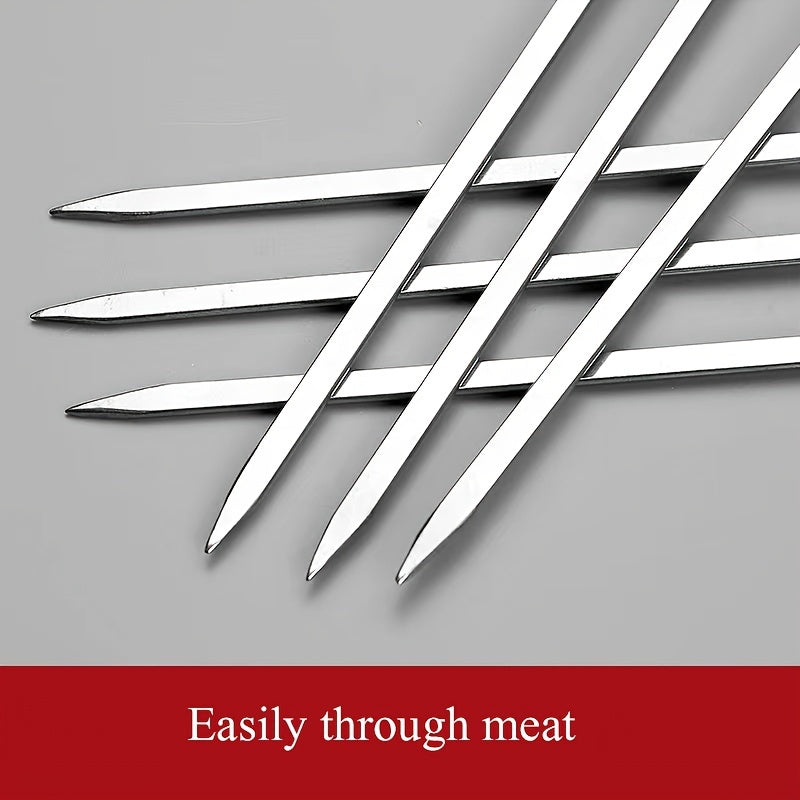 10pcs BBQ Skewers With Wooden Handles