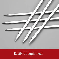 10pcs BBQ Skewers With Wooden Handles