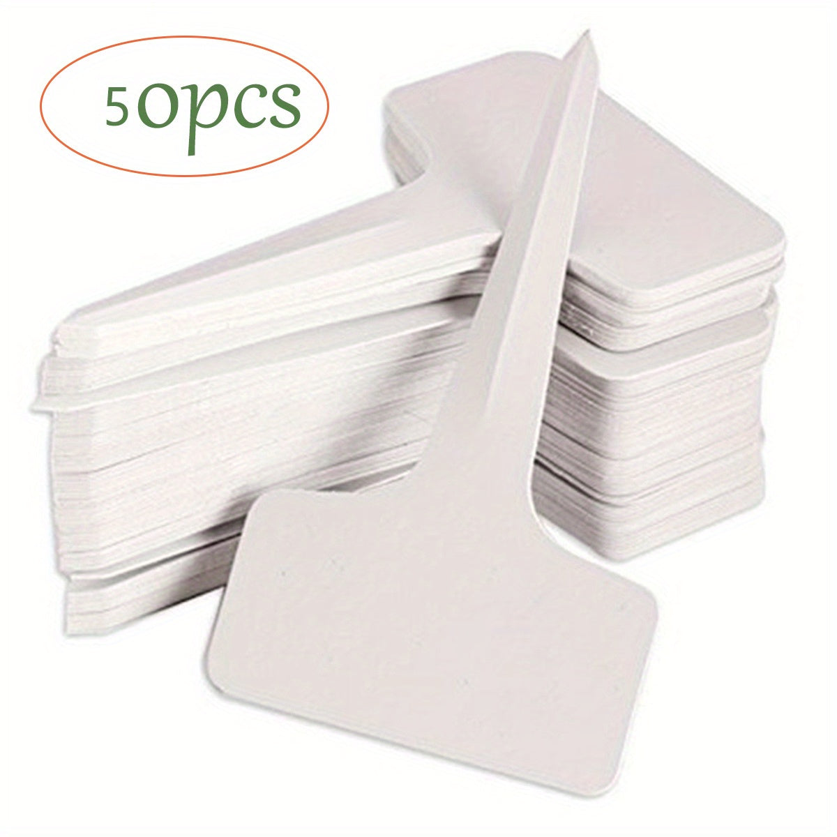 50pcs Plastic Plant Labels T-shaped Waterproof Tags