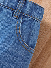 Toddler Girls Denim Shorts with Pockets