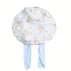 Kids Satin Sleep Bonnet Hat Bow Adjustable Night Sleep Cap