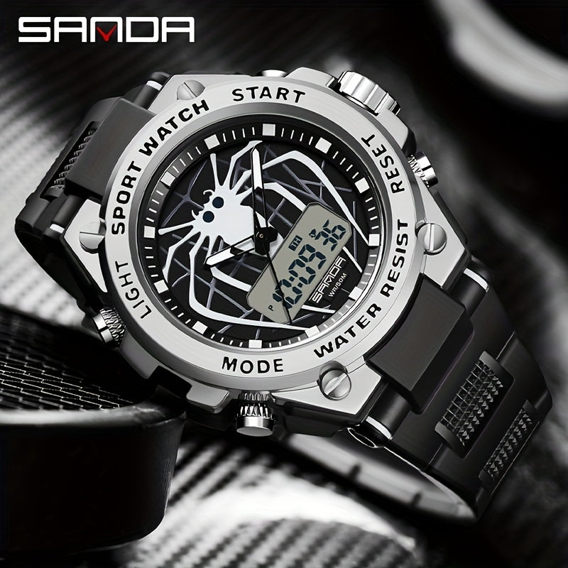 SANDA Men Outdoor Sports Watch with Function