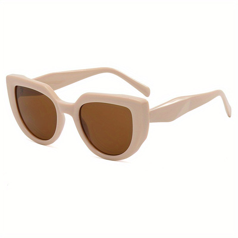 Men's Large Frame Cat Eye Sunglasses UV Resistant with Box