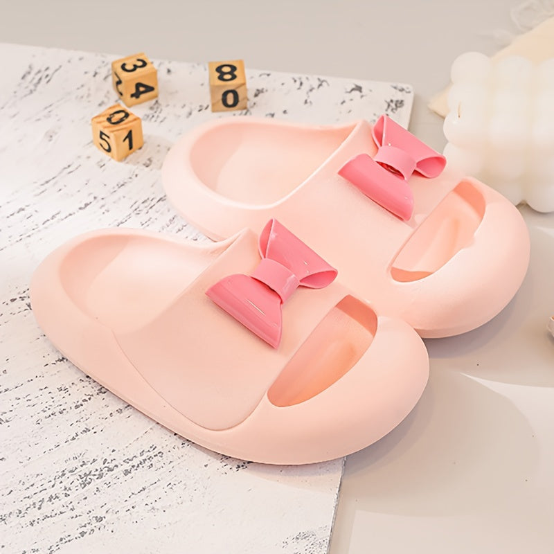 Girls Bowknot Slippers Non Slip Lightweight for Indoor Shower Pool