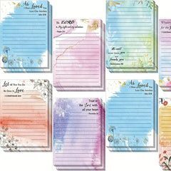 Colorful Flower Memo Notebook with Sticky Notes