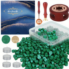 357pcs Wax Seal Stamp Kit Wax Sealing Sets With Wax Beads Seal Stamp