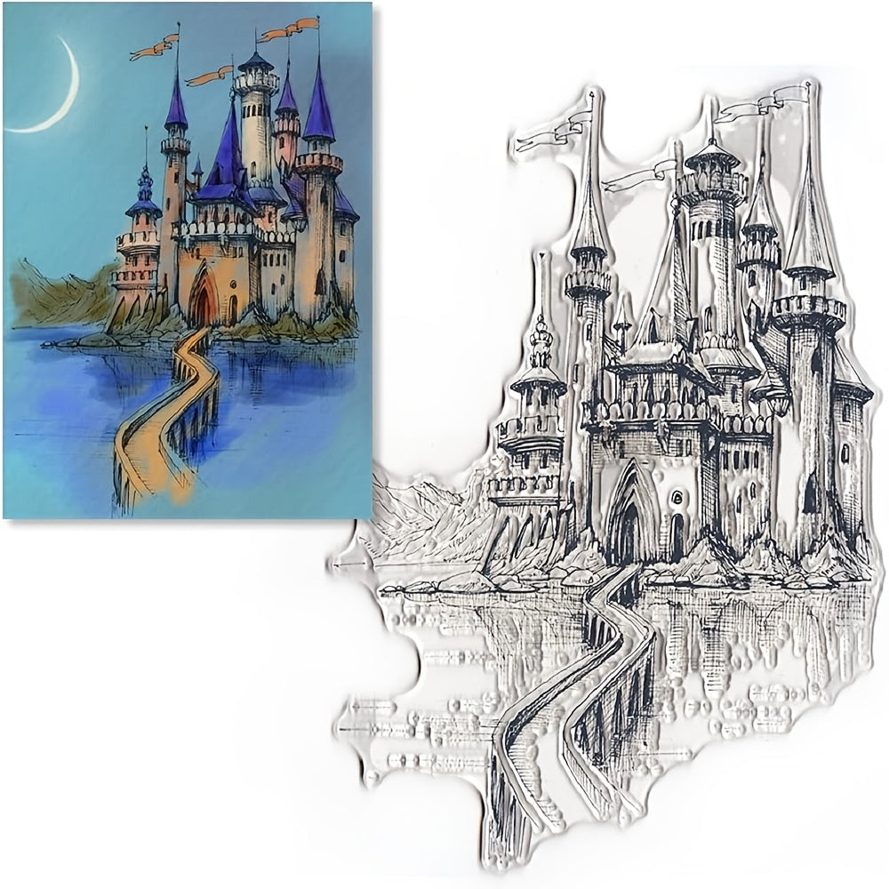 Fairy Tale Castle Mountain Clear Rubber Stamps