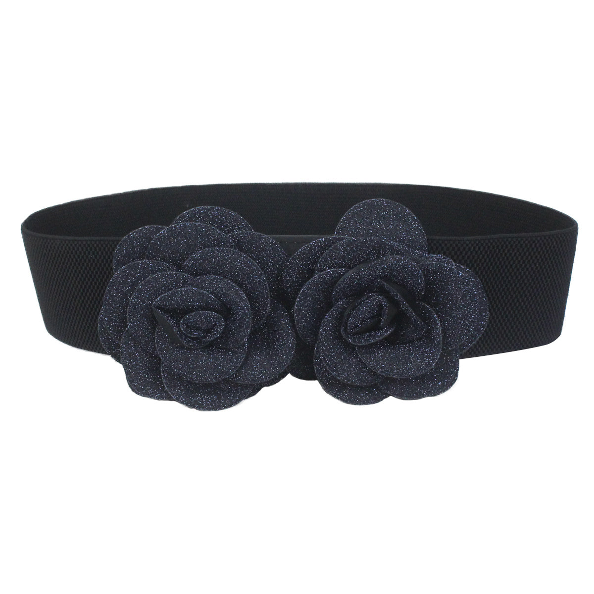 Stretchy Belt Flower Vintage Elastic Wide Waist Belt
