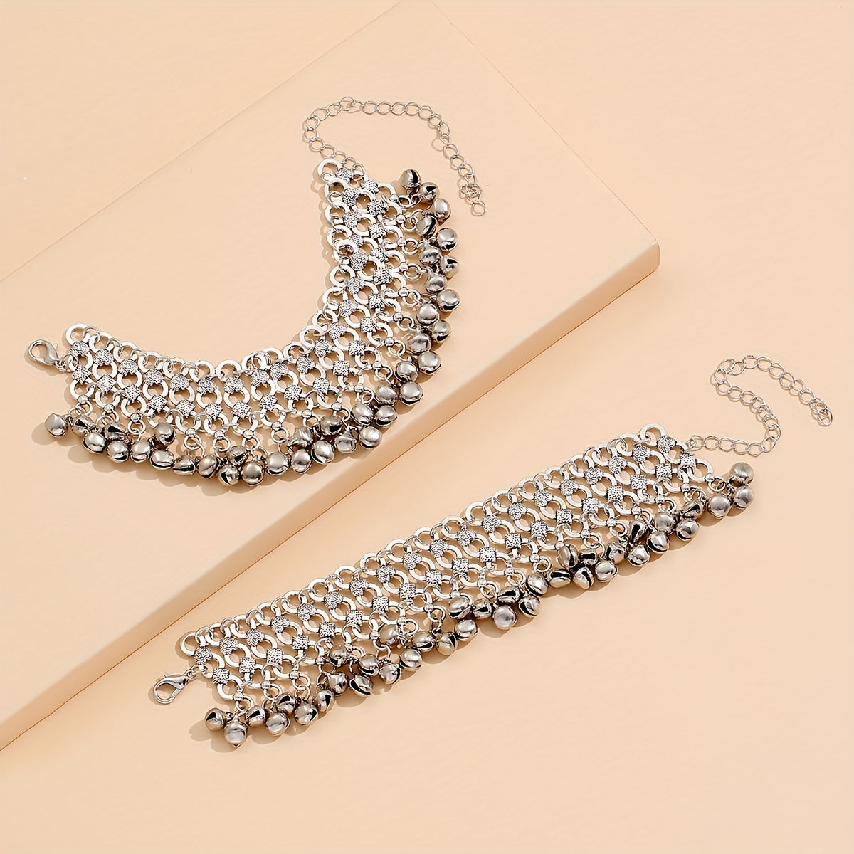 Vintage Boho Anklet Set - 2 Pcs