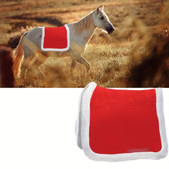 Christmas Red Fleece Horse Saddle Pad - Equestrian Supplies