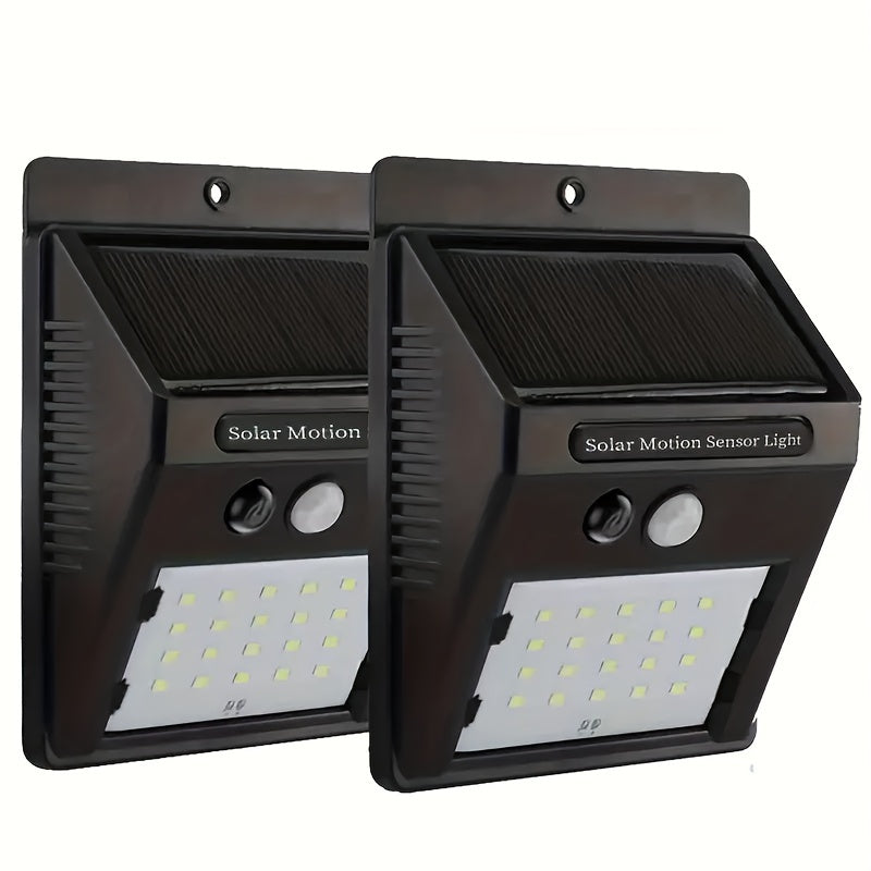 4pcs Solar Wall Lights Outdoor Waterproof Induction Path Lighting
