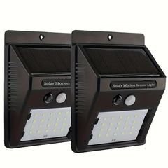 4pcs Solar Wall Lights Outdoor Waterproof Induction Path Lighting