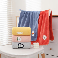 4pcs Soft & Absorbent Microfiber Hand Towels - Thickened Bathroom Face Towels