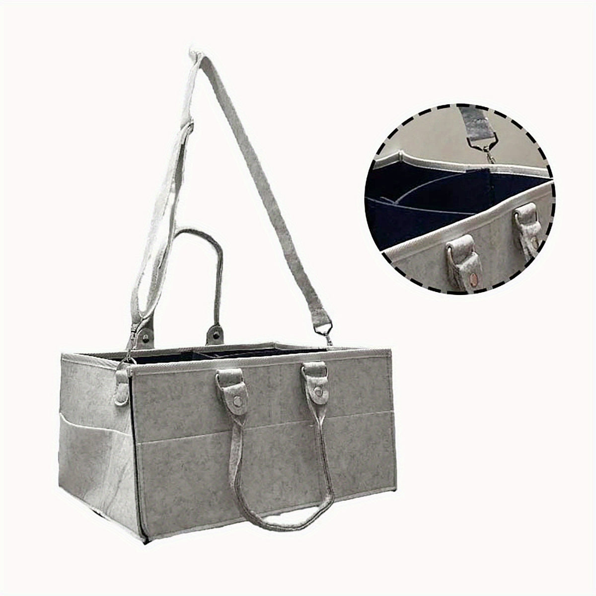 Baby Nappy Caddy Organiser With Foldable Diaper Bag