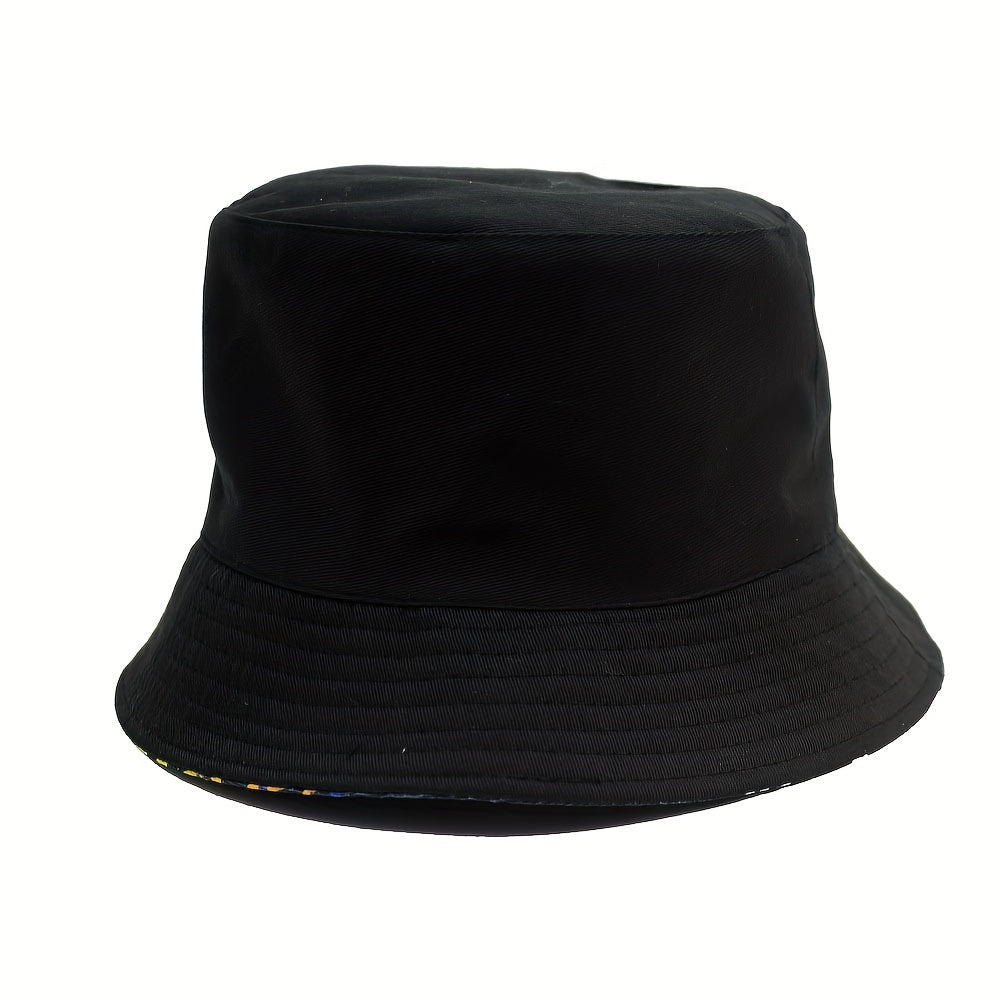 Sunshade Letter Print Bucket Hat for Men Women