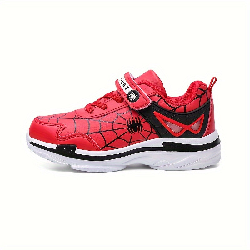 Boy's Running Shoes Hook Loop Fastener Comfy Breathable Sneakers