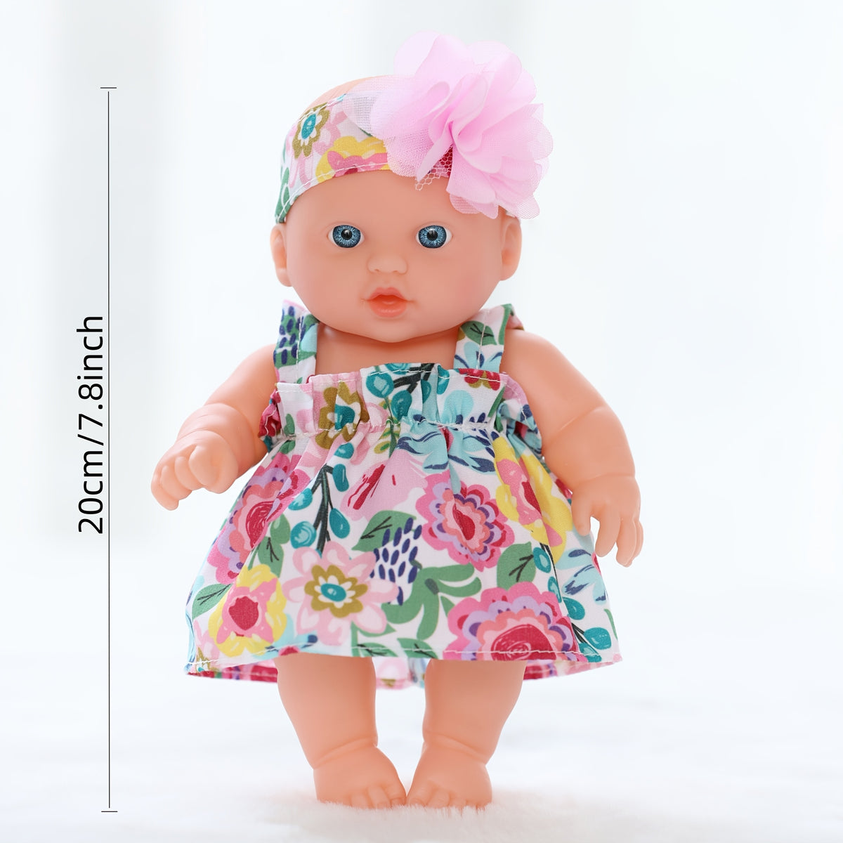 19" Mini Reborn Youngsters Doll Pink Knitted Hat Fur Coat & Pants