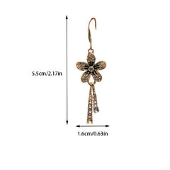 Rhinestone Tassel Drop Earrings for Women