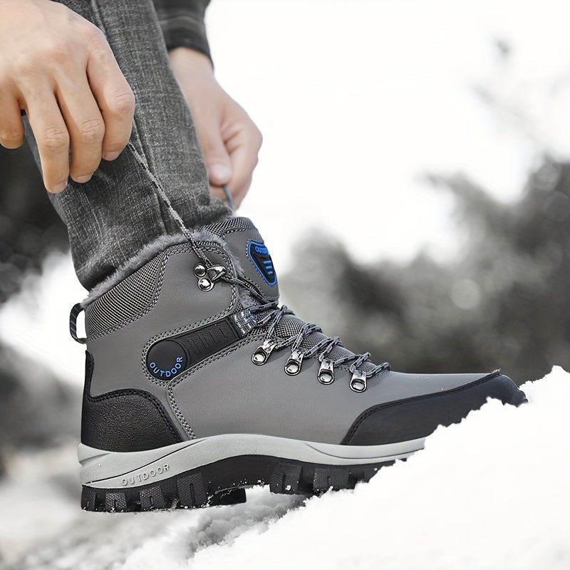 Men's Winter Boots High Top Snow Boots Non Slip