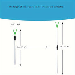 2pcs Fishing Rod Holders Pole Stands Fishing Accessories