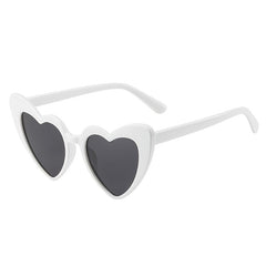 Vintage Heart Sunglasses Stylish Oversized Ladies Sun Protection Lenses