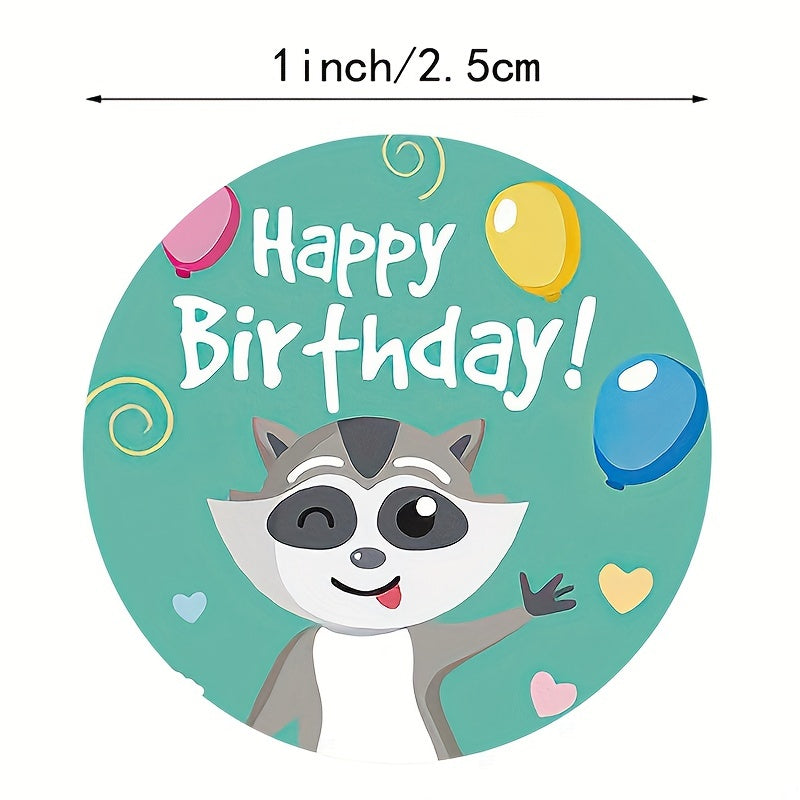 500pcs Adorable Birthday Stickers for Kids