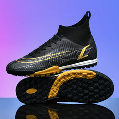 Boys' High Top Turf Soccer Boots Anti-Skid Outdoor Cleats