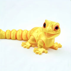 Colorful Lizard Figurines with Articulated Joints - Office Desk Decor
