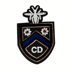 Dark Horseshoe Iron-on Embroidery Patch for Men