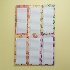 50 Colorful Fruit Magnetic Notepads for Lists & Reminders