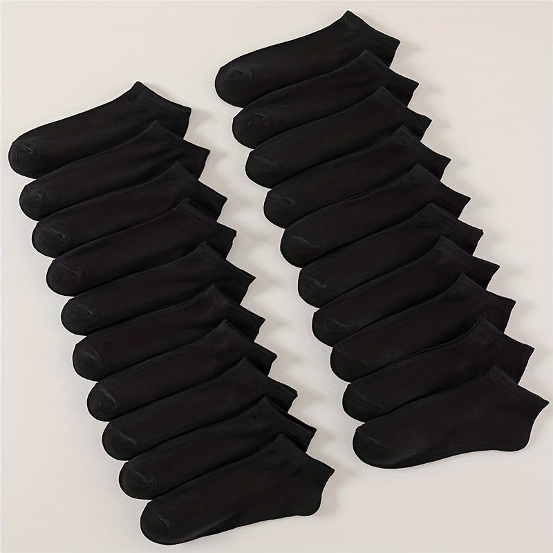20 Pairs Low Cut Ankle Socks Women's Stockings & Hosiery