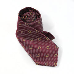 Men's Striped Flower Retro Necktie