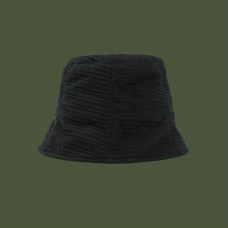Mesh Ruched Bucket Hat Sunshade Basin Hat