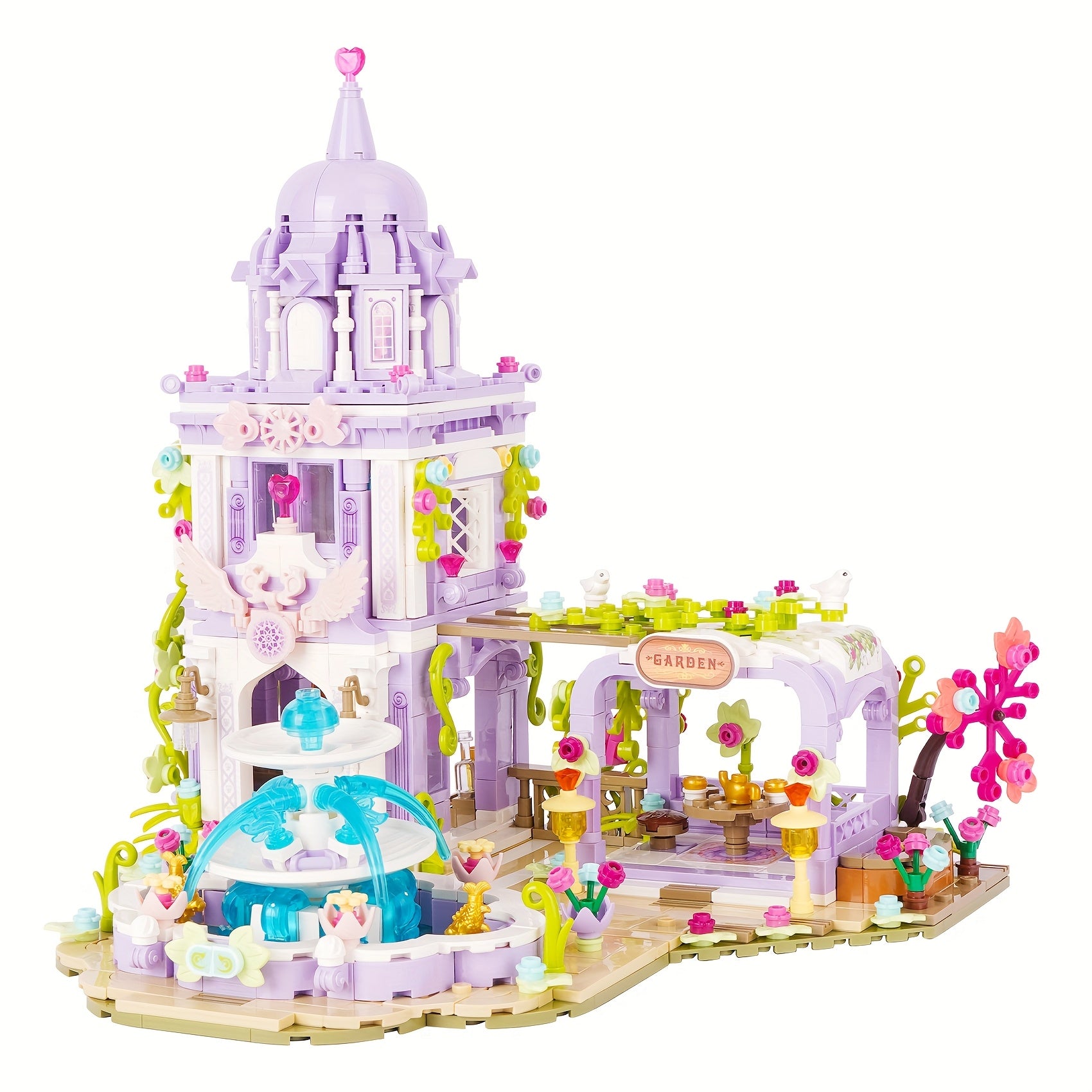 Garden House With Fountain Building Set
