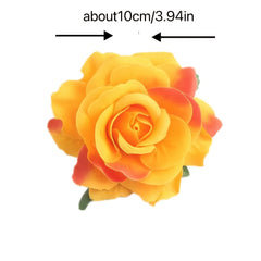 Boho Style Rose Flower Hairpin Hair Clip for Wedding Beach Daily Use