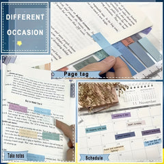 800 Morandi Sticky Notes - 40 Colors Tabs School Supplies & Book Indexing