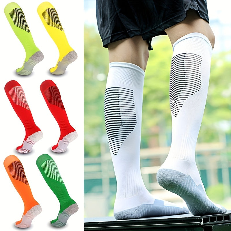 Men's Over The Knee High Sport Socks Sweat Absorbing Comfy Breathable