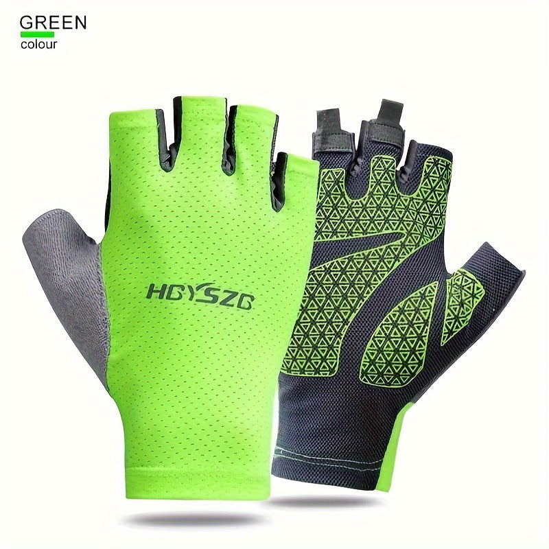 Half Finger Non Slip Sports Gloves - Breathable & Comfortable