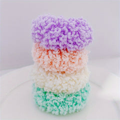 4pcs Luminous Hair Band Rubber Band Head Rope for Hair Tie