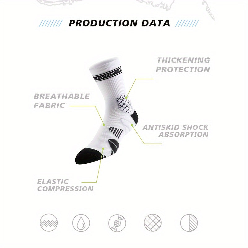 Veidoorn Basketball Socks Compression Thickened Crew Socks