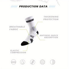 Veidoorn Basketball Socks Compression Thickened Crew Socks